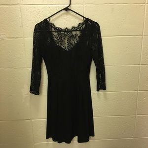 Francesca’s Black Lace Dress